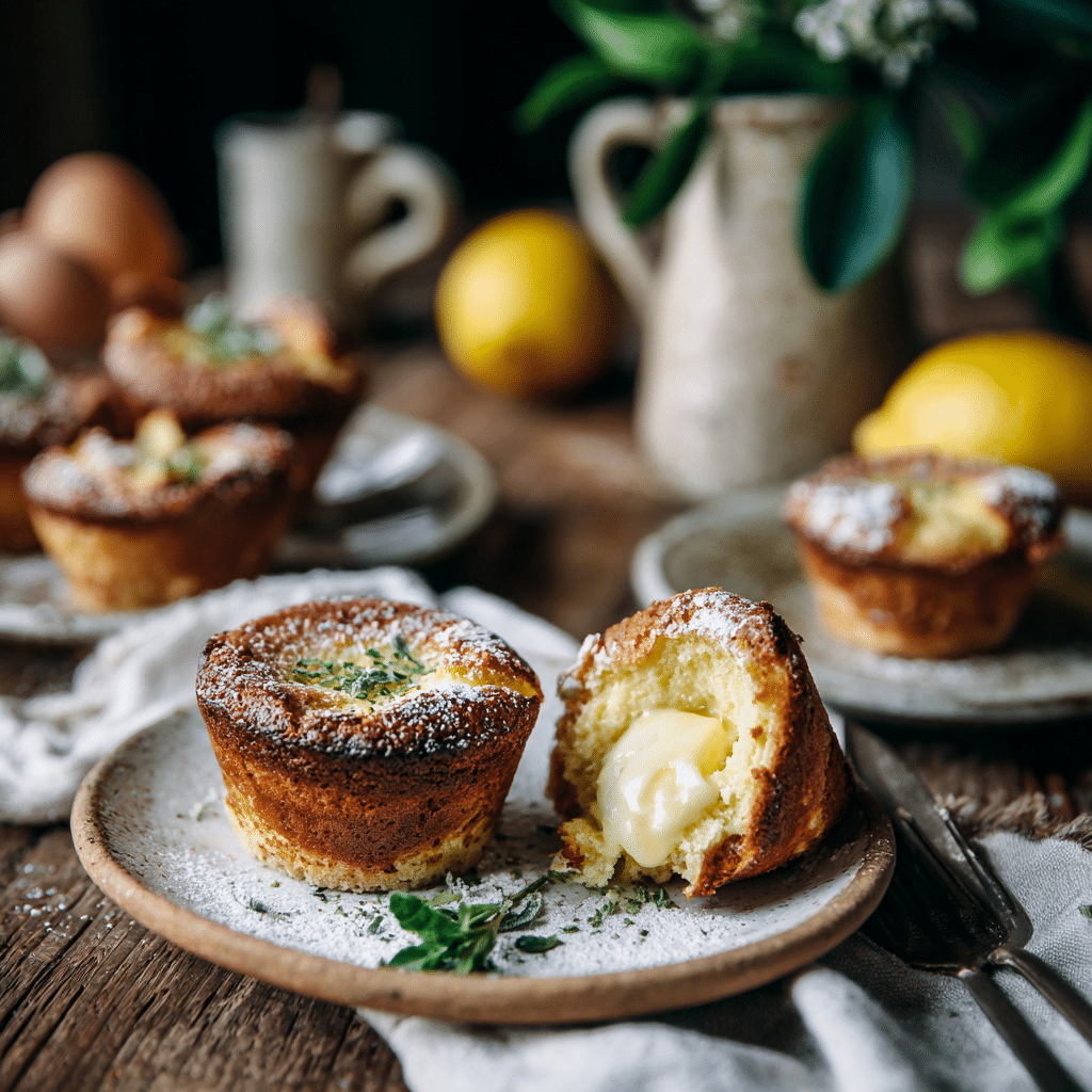 Lemon Ricotta Olive Oil Cake Cups Recipe