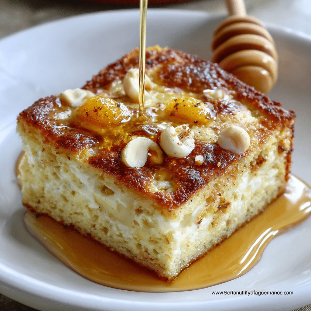Soft Honey Cornmeal Breakfast Squares Recipe
