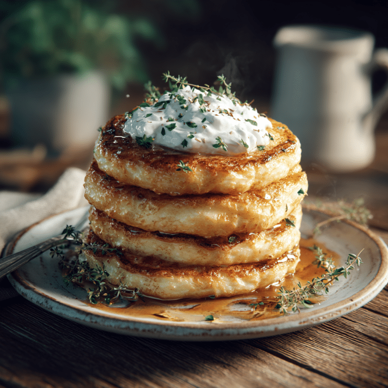Savory Cottage Cheese Breakfast Pancakes Recipe
