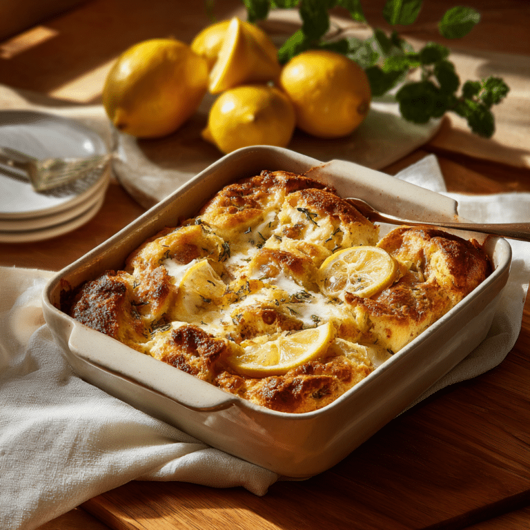 Creamy Lemon Yogurt Breakfast Bake Recipe