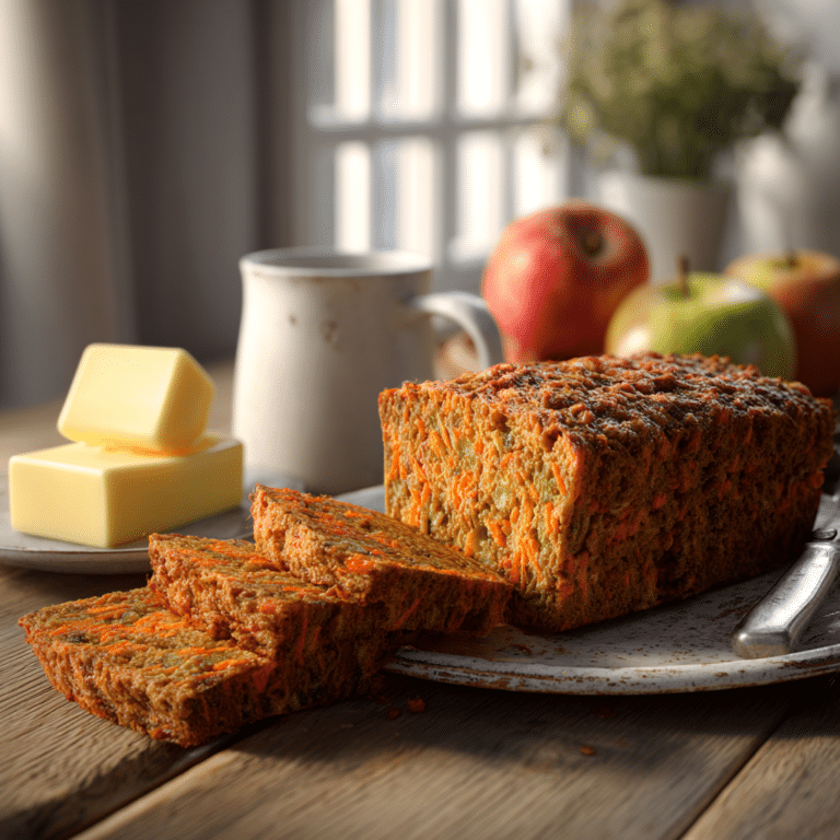 Soft Apple Carrot Breakfast Loaf Recipe
