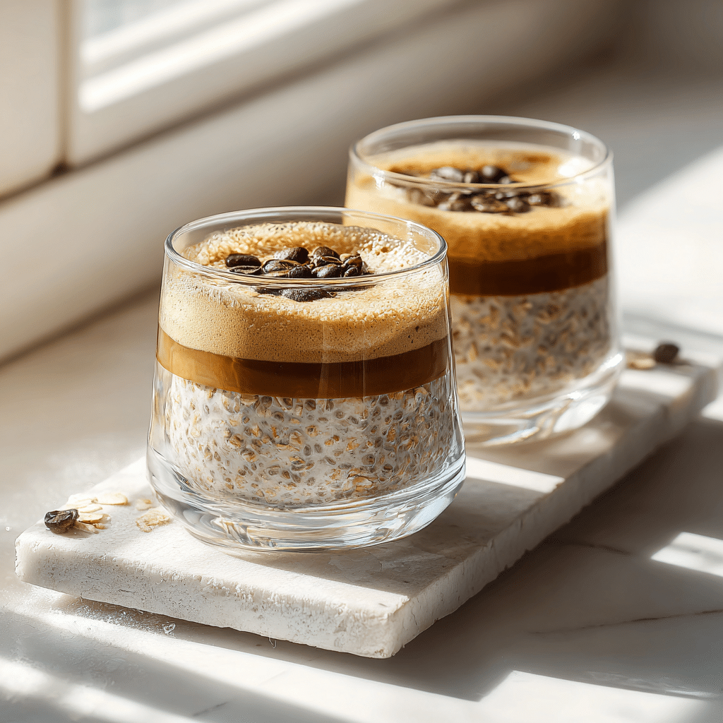 Chilled Coffee Oat Breakfast Cups Recipe