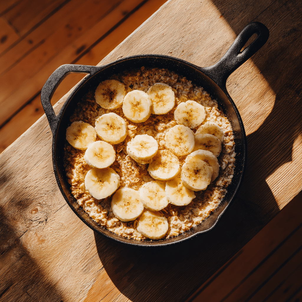 Simple Banana Oat Skillet Recipe
