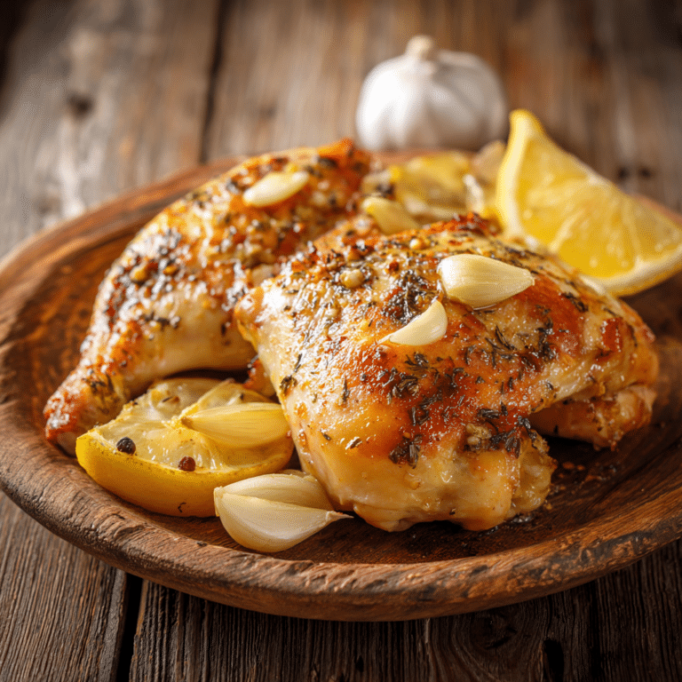 Simple Lemon Garlic Baked Chicken Recipe