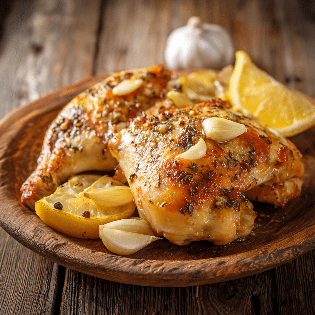 Simple Lemon Garlic Baked Chicken Recipe