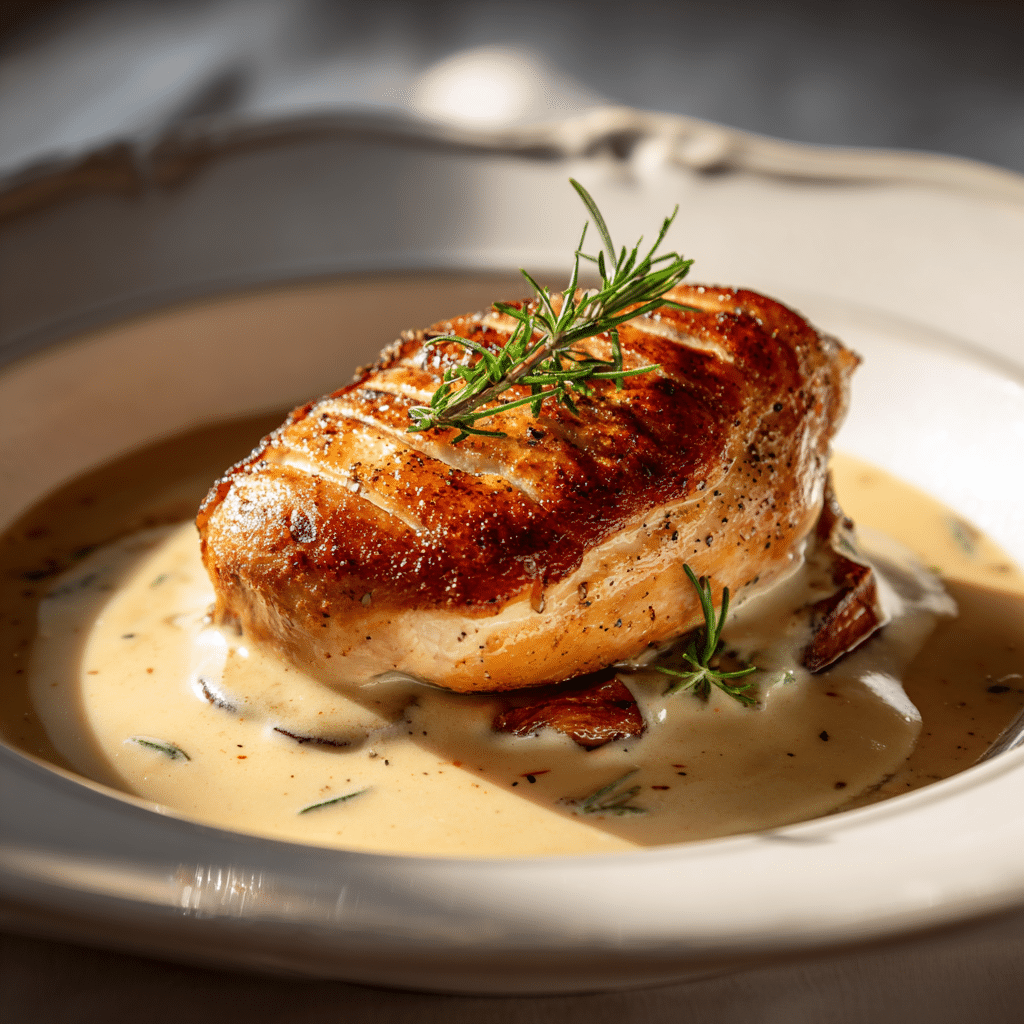 Champagne Cream Chicken Recipe - Recipe Image