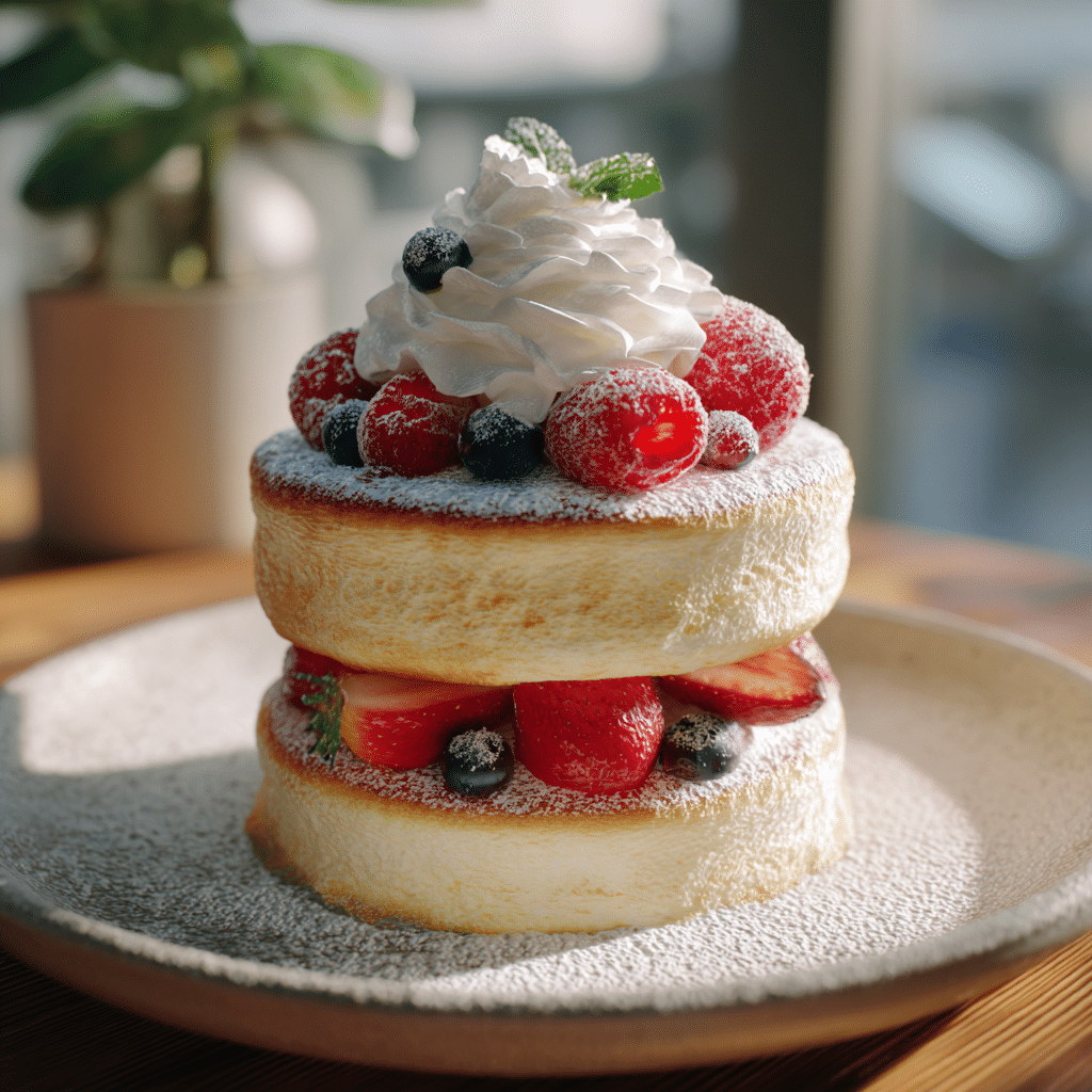 Fluffy Japanese Soufflé Pancakes Recipe