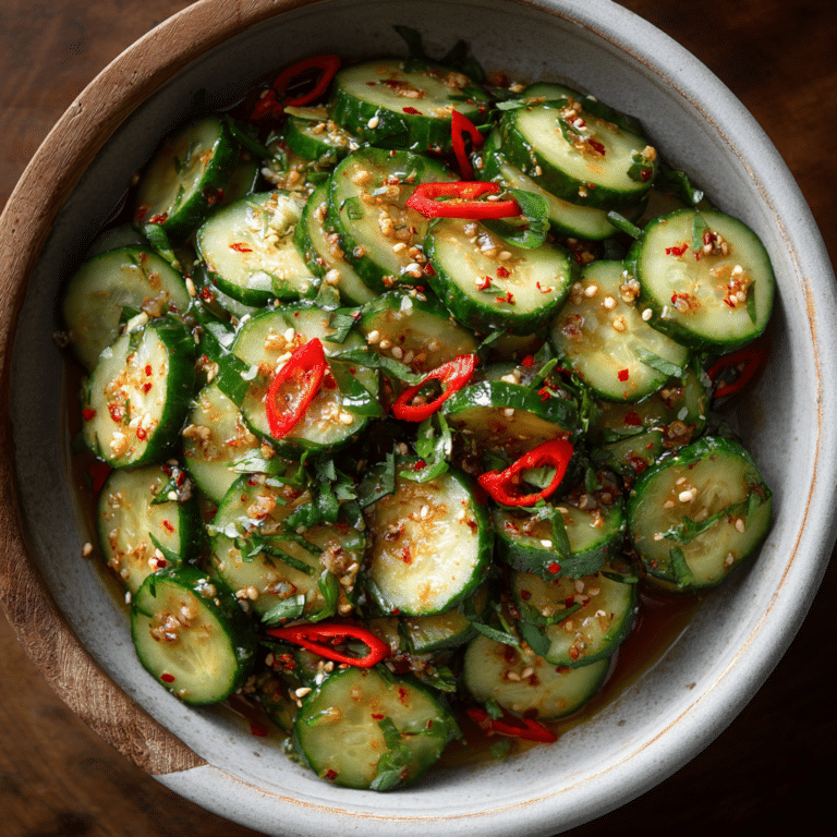 Spicy Asian Cucumber Salad Recipe
