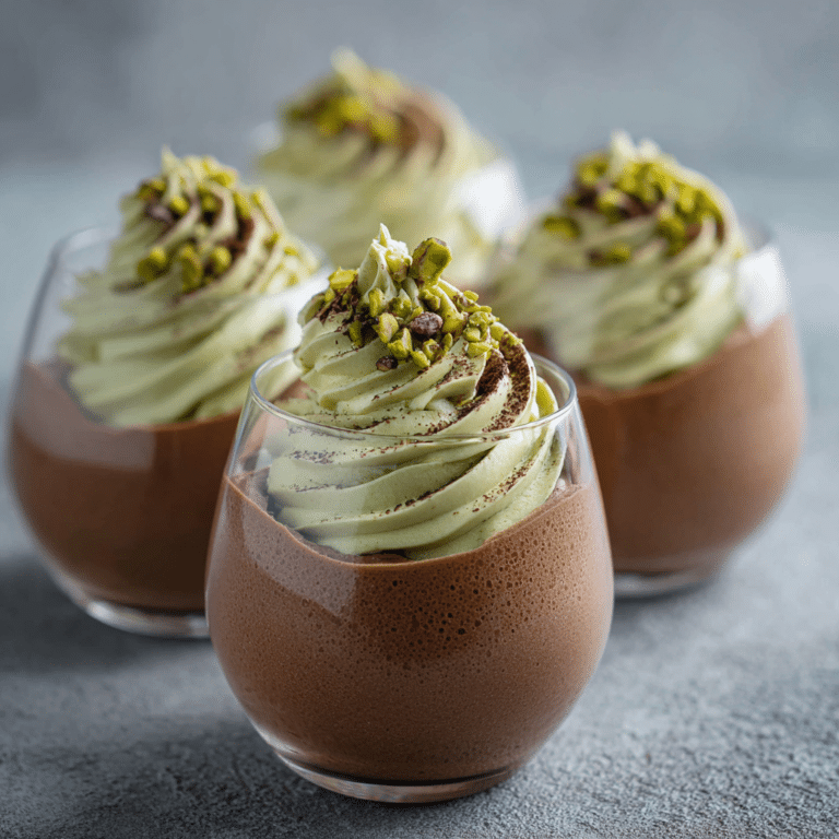 Chocolate Pistachio Cloud Mousse Recipe