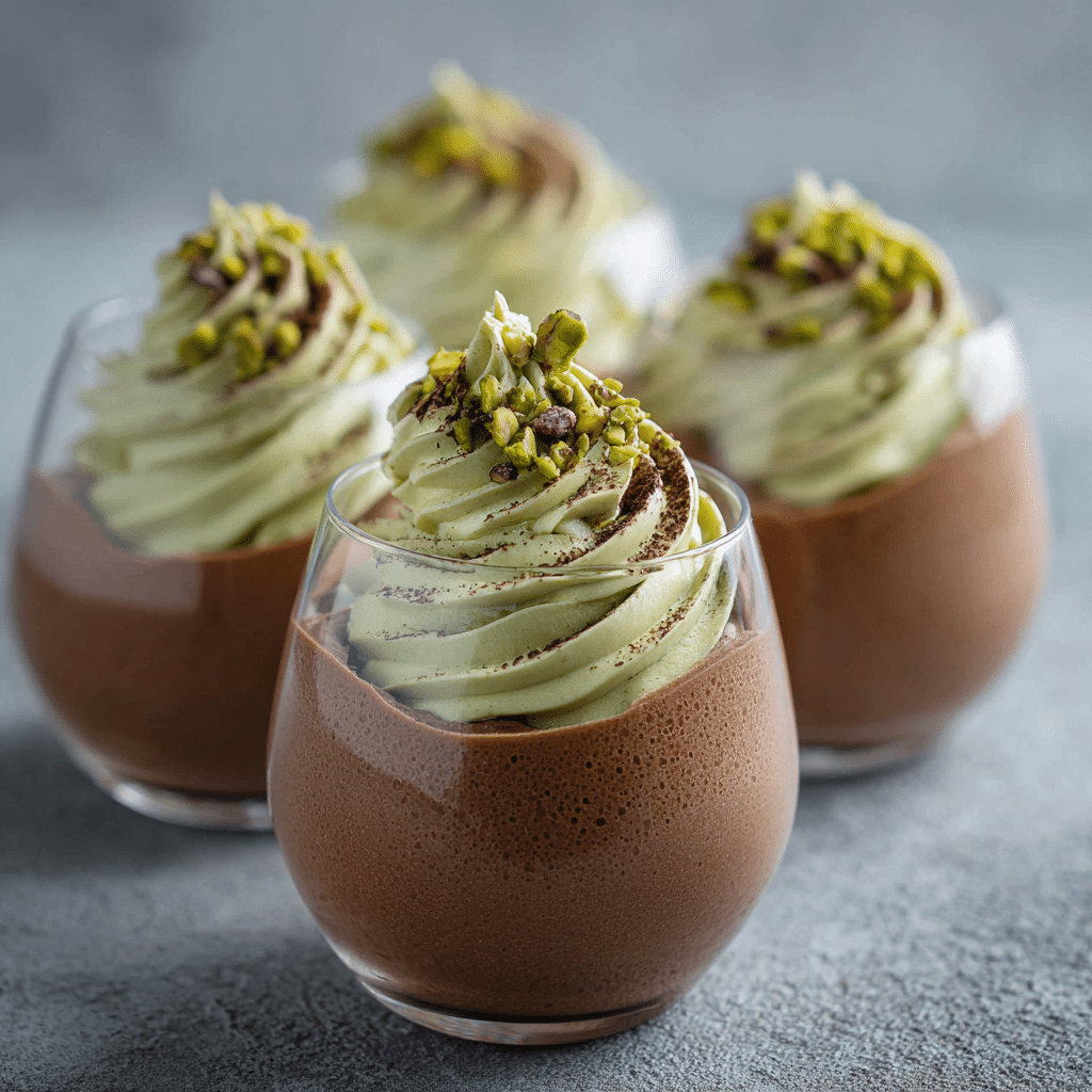 Chocolate Pistachio Cloud Mousse Recipe