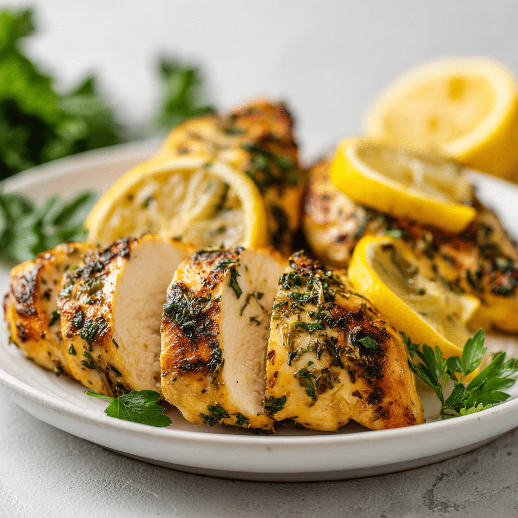Lemon Herb Air Fryer Chicken Recipe - Recipe Image