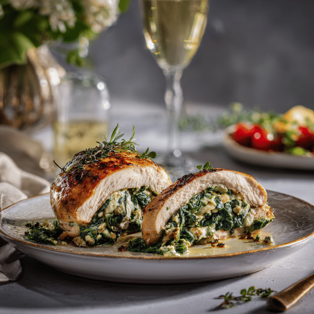 Spinach & Ricotta Stuffed Chicken Recipe - Recipe Image
