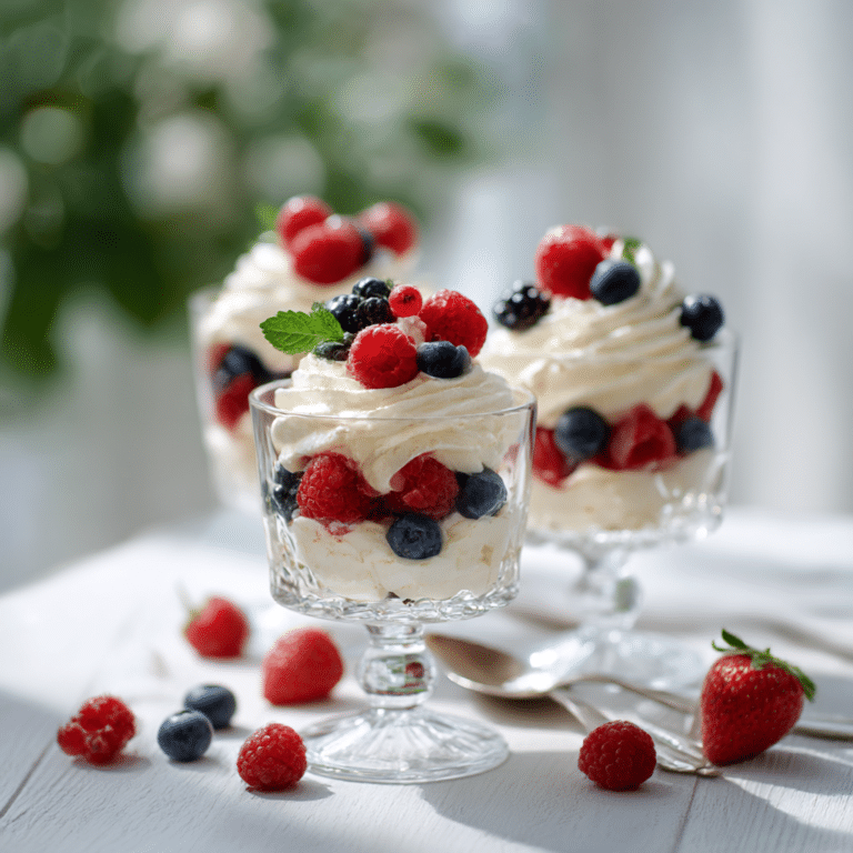 Vanilla Berry Chantilly Cups Recipe