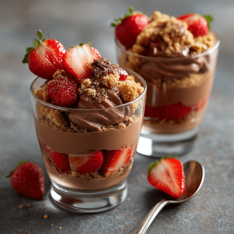 Chocolate Strawberry Crunch Cups Recipe
