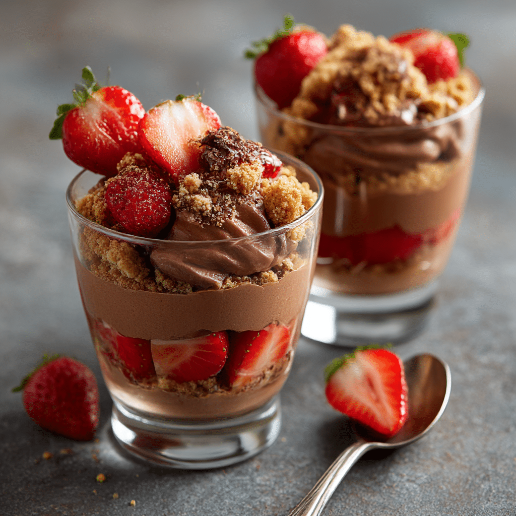 Chocolate Strawberry Crunch Cups Recipe