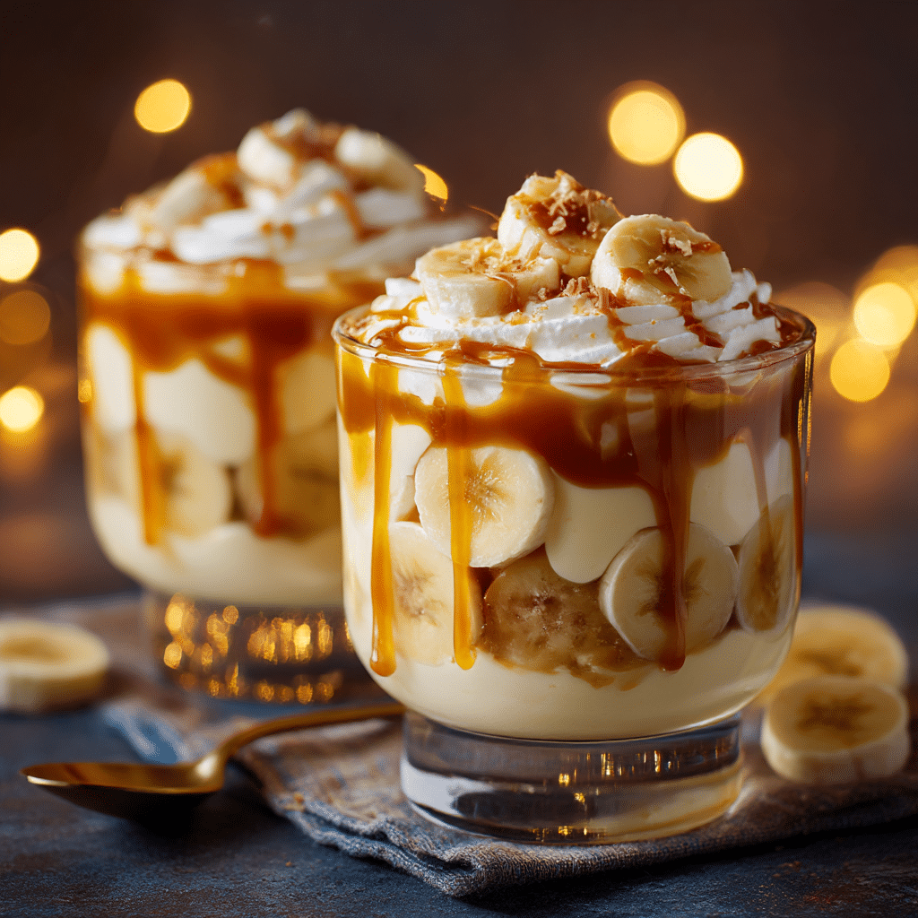 Banana Caramel Pudding Cups Recipe