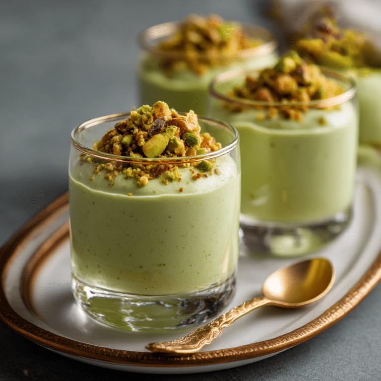 Pistachio Cream Mini Desserts Recipe