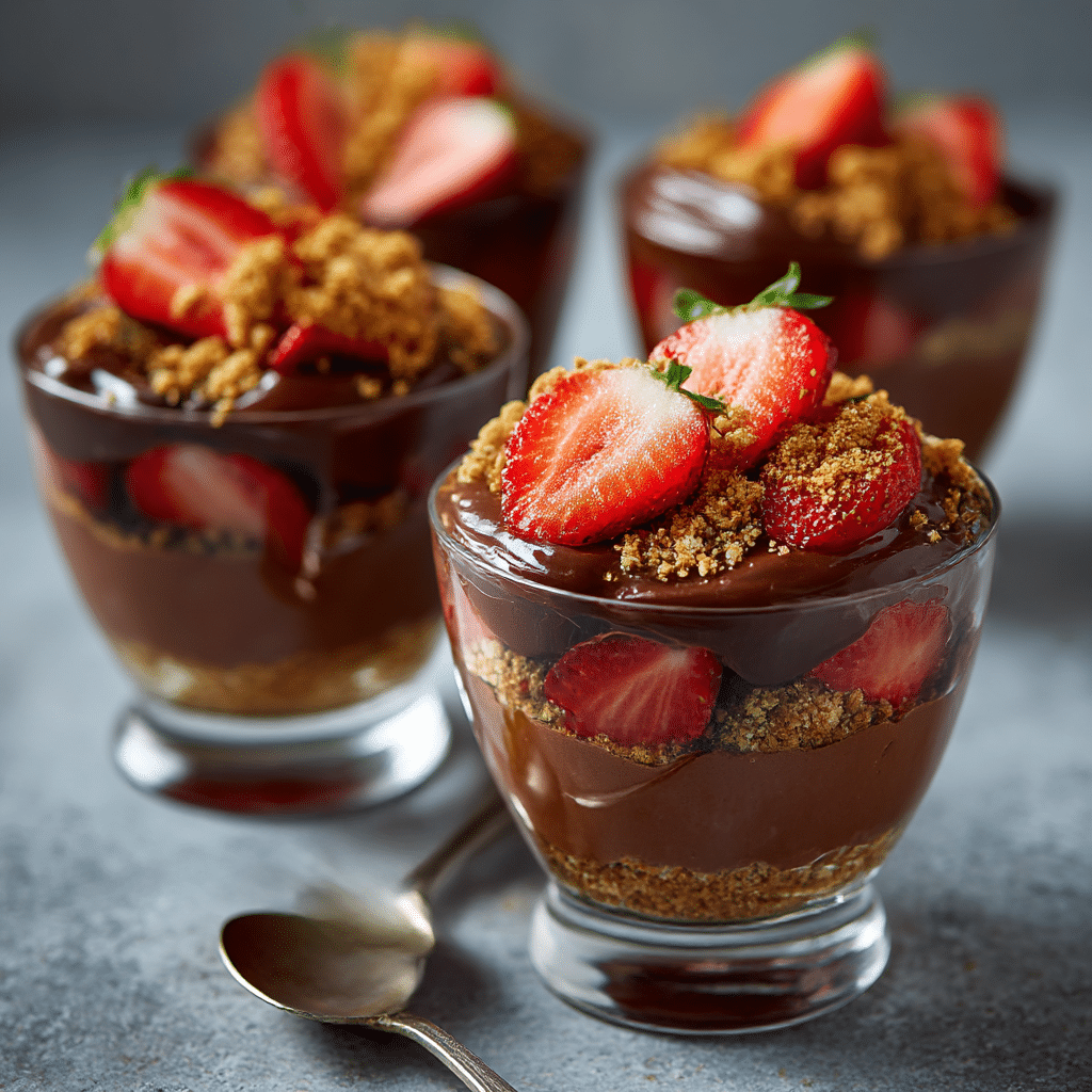 Chocolate Strawberry Crunch Cups Recipe