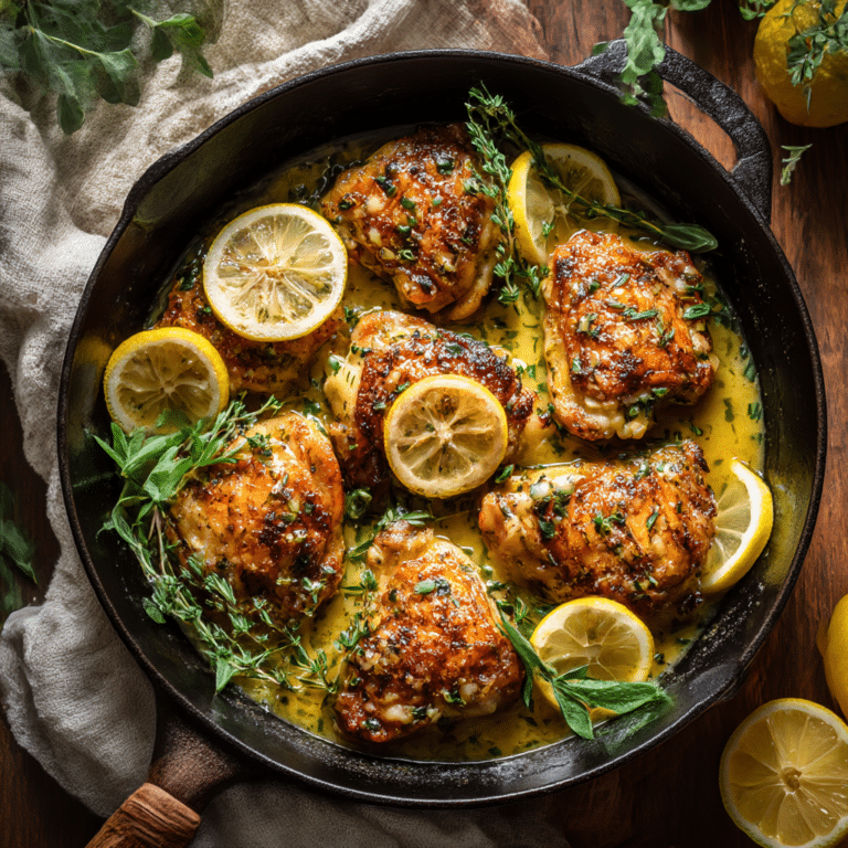 Lemon Butter Chicken Skillet Recipe