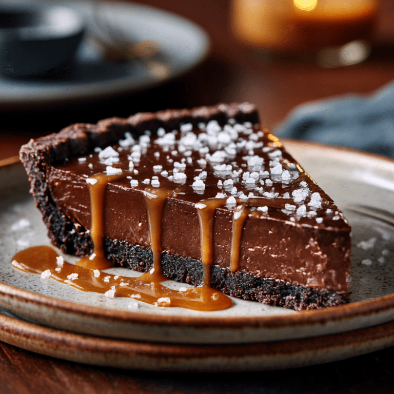 Vegan Salted Caramel Chocolate Tart Recipe