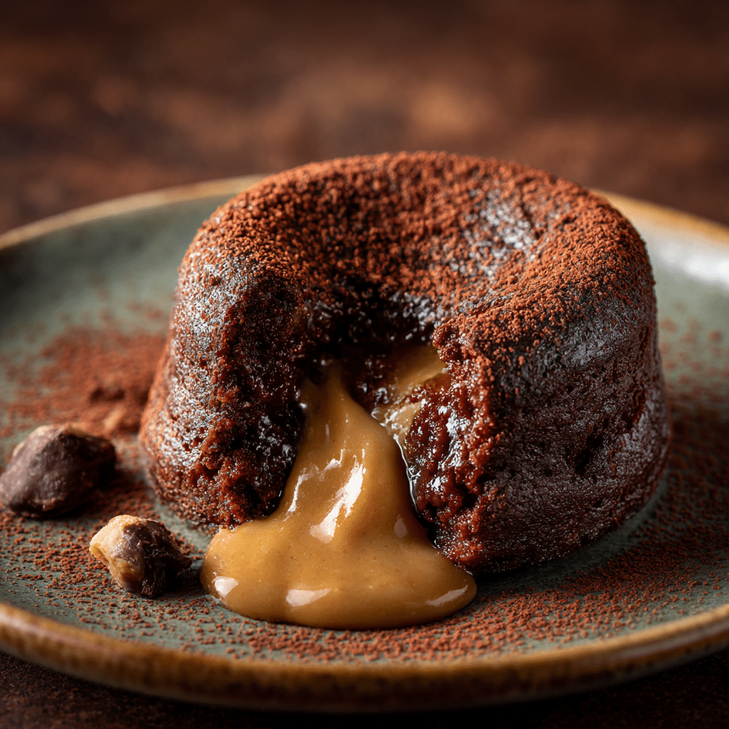 Vegan Chocolate Peanut Butter Lava Cake Recipe