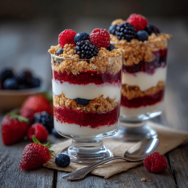 Vegan Berry Cheesecake Parfaits Recipe