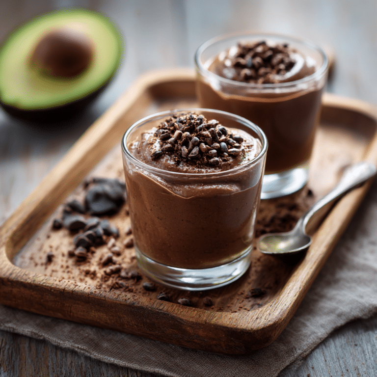 Vegan Chocolate Avocado Pudding Recipe