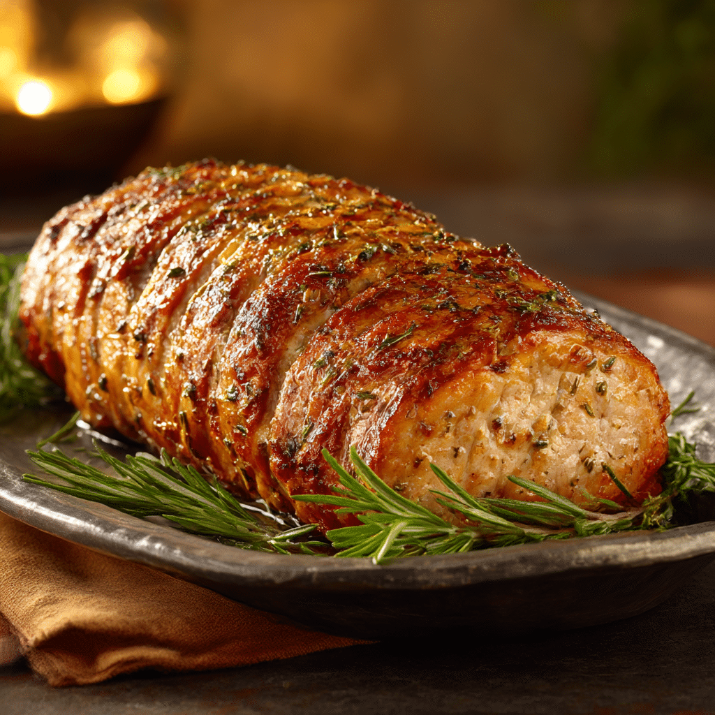 Garlic Herb Roasted Pork Loin Recipe