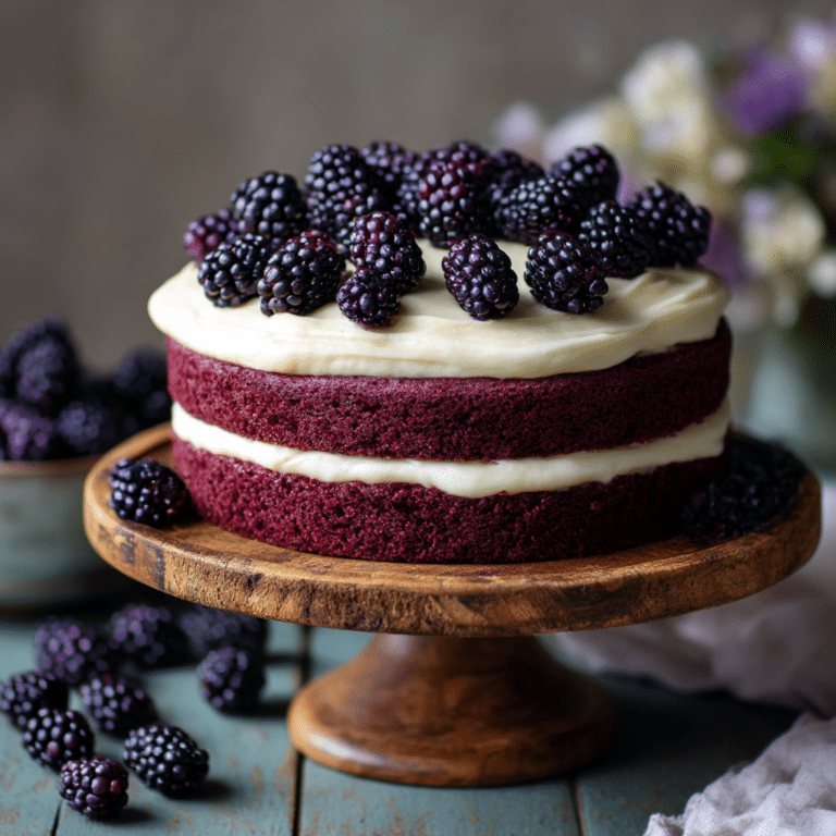 Blackberry Velvet Cake Recipe
