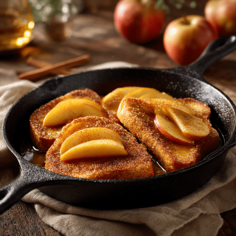 Cinnamon Sugar Apple Toast Skillet Recipe