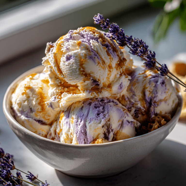 Honey Lavender Ice Cream Recipe