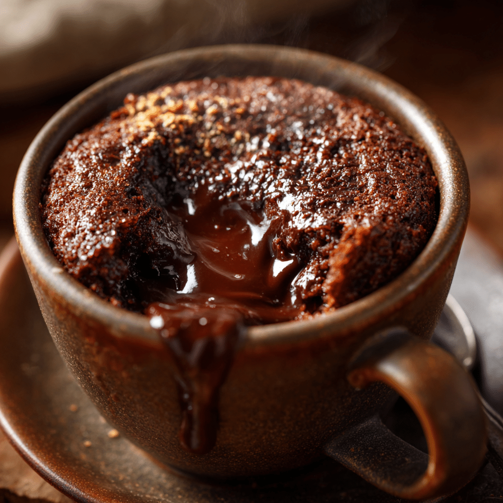 Chocolate Lava Mug Cake: Warm Molten Center Recipe
