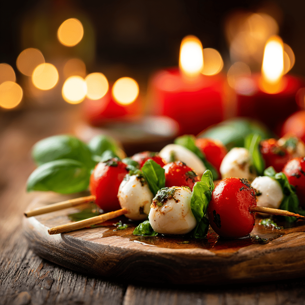 Caprese Heart Skewers: Fresh Romantic Appetizer Recipe