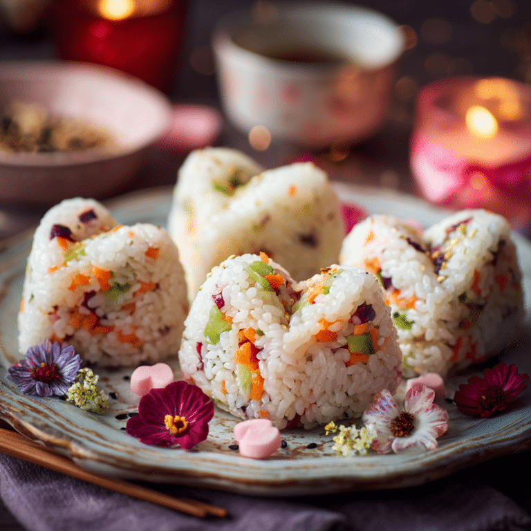 Heart-Shaped Rice Balls: Cute Savory Valentine Treat Recipe