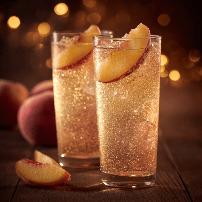 Ginger Peach Fizz Recipe