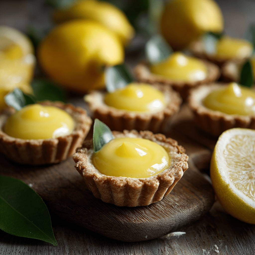 Vegan Mini Lemon Tarts Recipe - Recipe Image