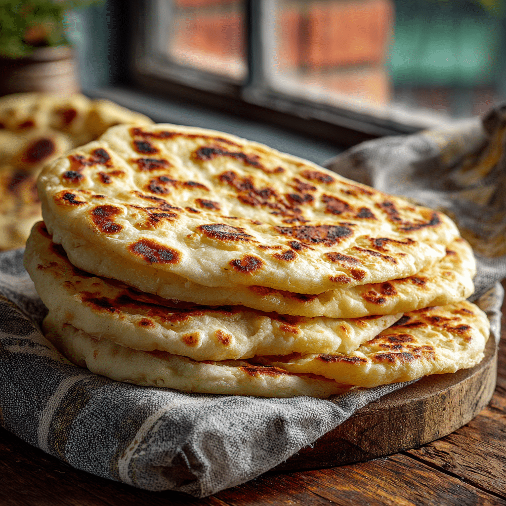 No-Oven Turkish Bread With Only 3 Ingredients (Bazlama) Recipe - Recipe Image