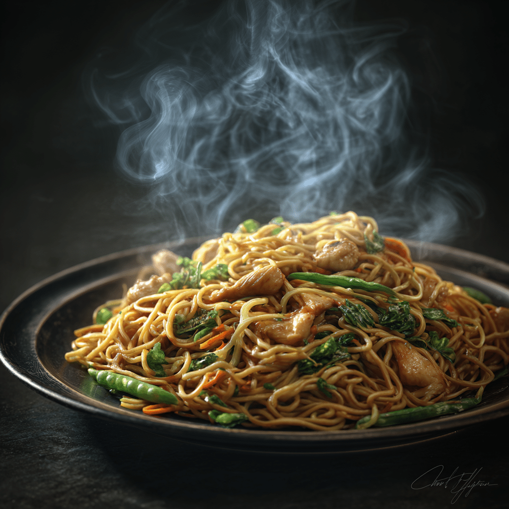 Easy Chicken Chow Mein Noodles Recipe - Recipe Image