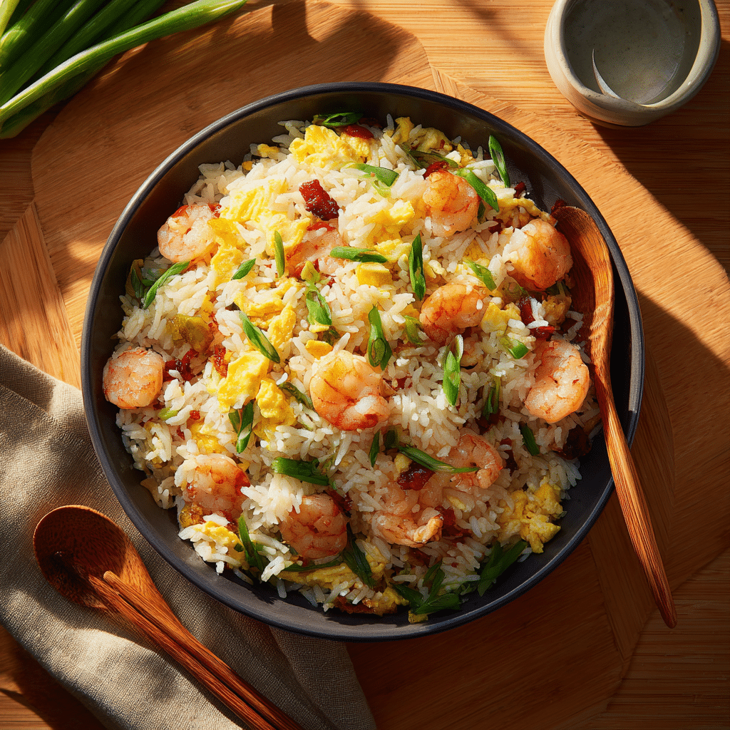 Simple Shrimp Fried Rice Recipe - Recipe Image