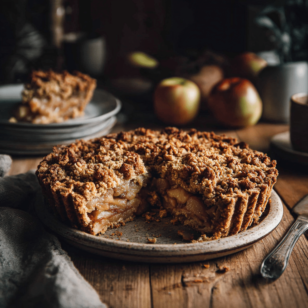 Vegan Apple Pie Streusel Gluten Free: 7 Steps to Bliss Recipe - Recipe Image