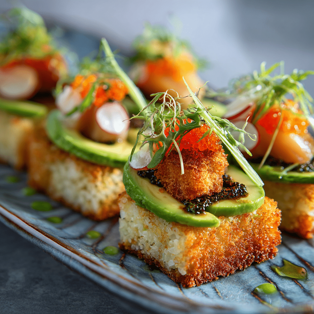 Air Fryer Sushi Toast Squares Recipe - Recipe Image
