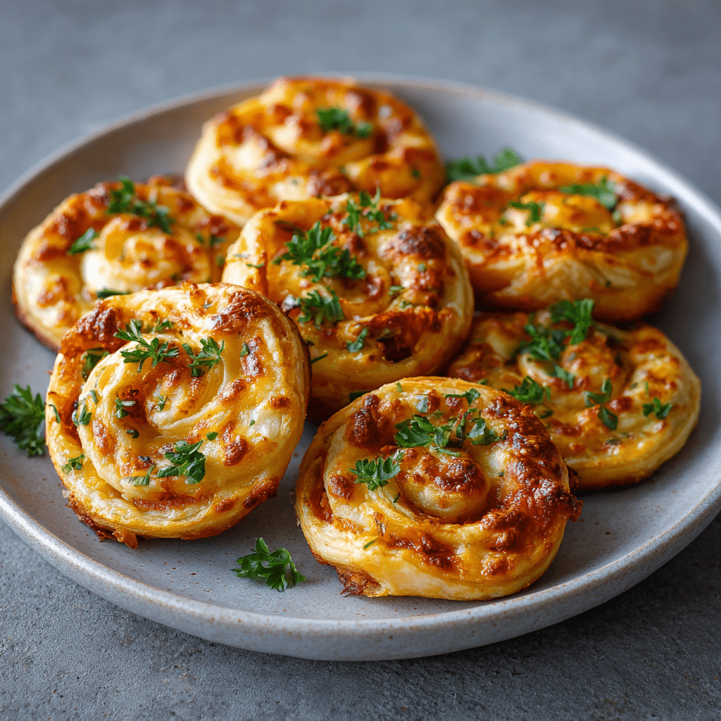 Cheesy Kimchi Flatbread Spirals Recipe - Recipe Image