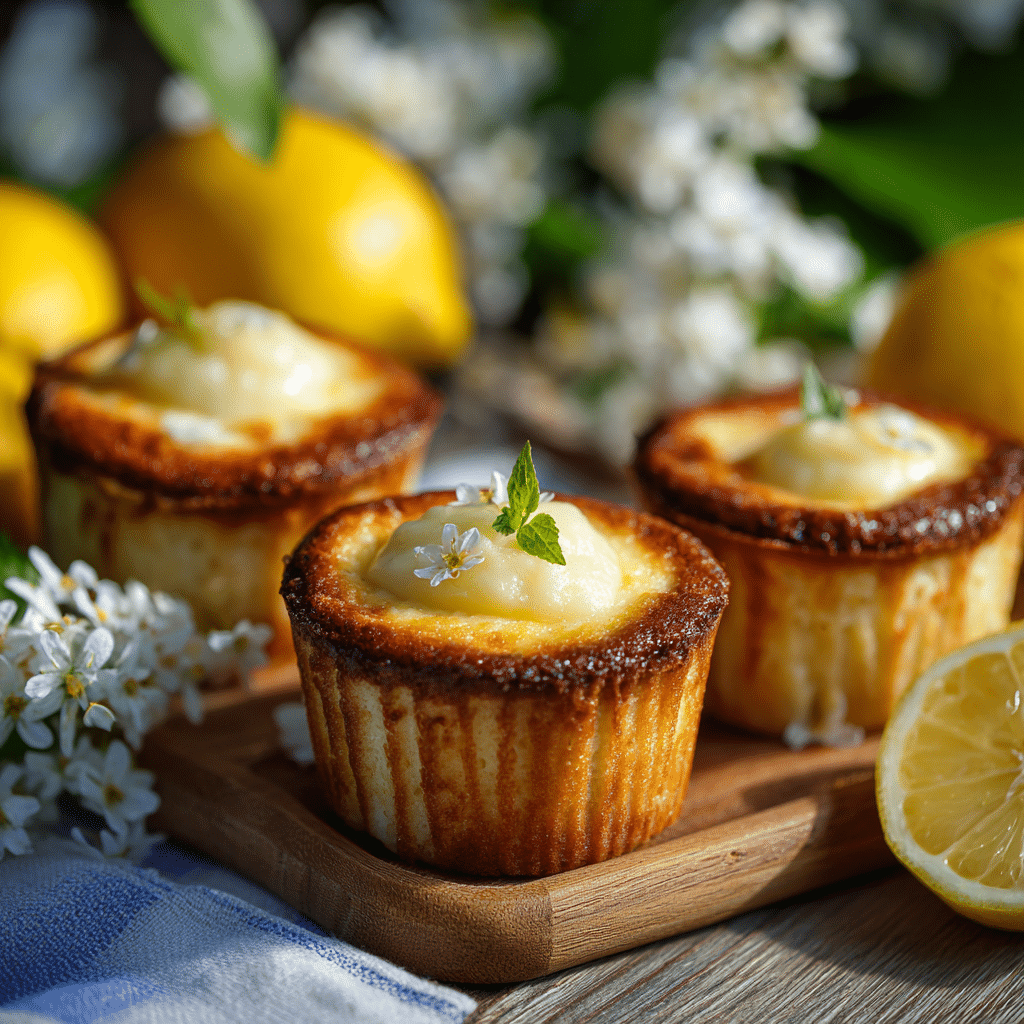 Lemon Ricotta Olive Oil Cake Cups Recipe - Recipe Image