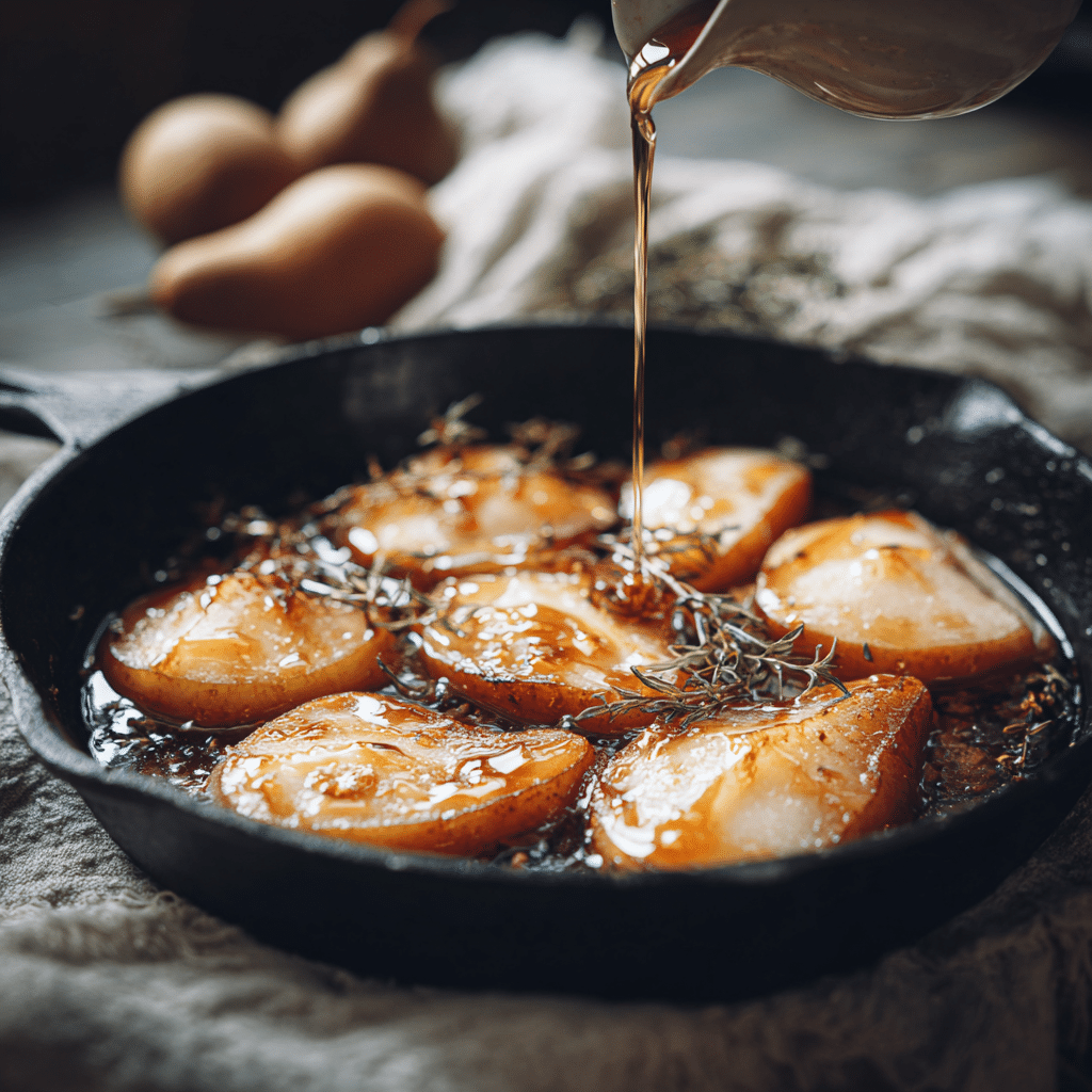 Warm Pear Maple Breakfast Skillet Recipe - Recipe Image