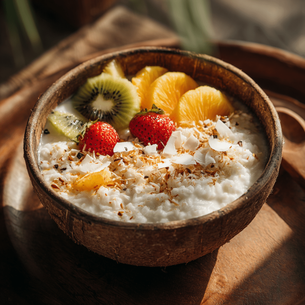 Creamy Coconut Rice Breakfast Bowl Recipe - Recipe Image