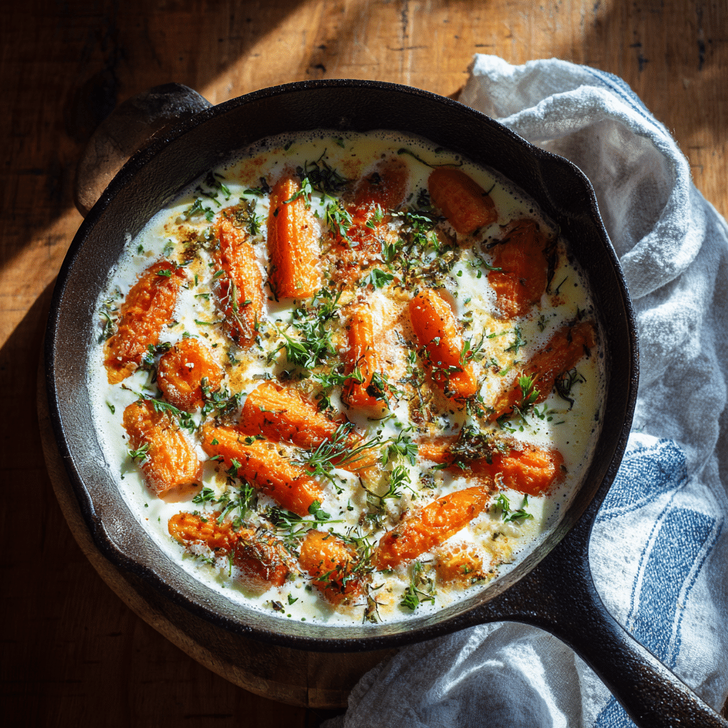 Savory Carrot & Yogurt Skillet Recipe