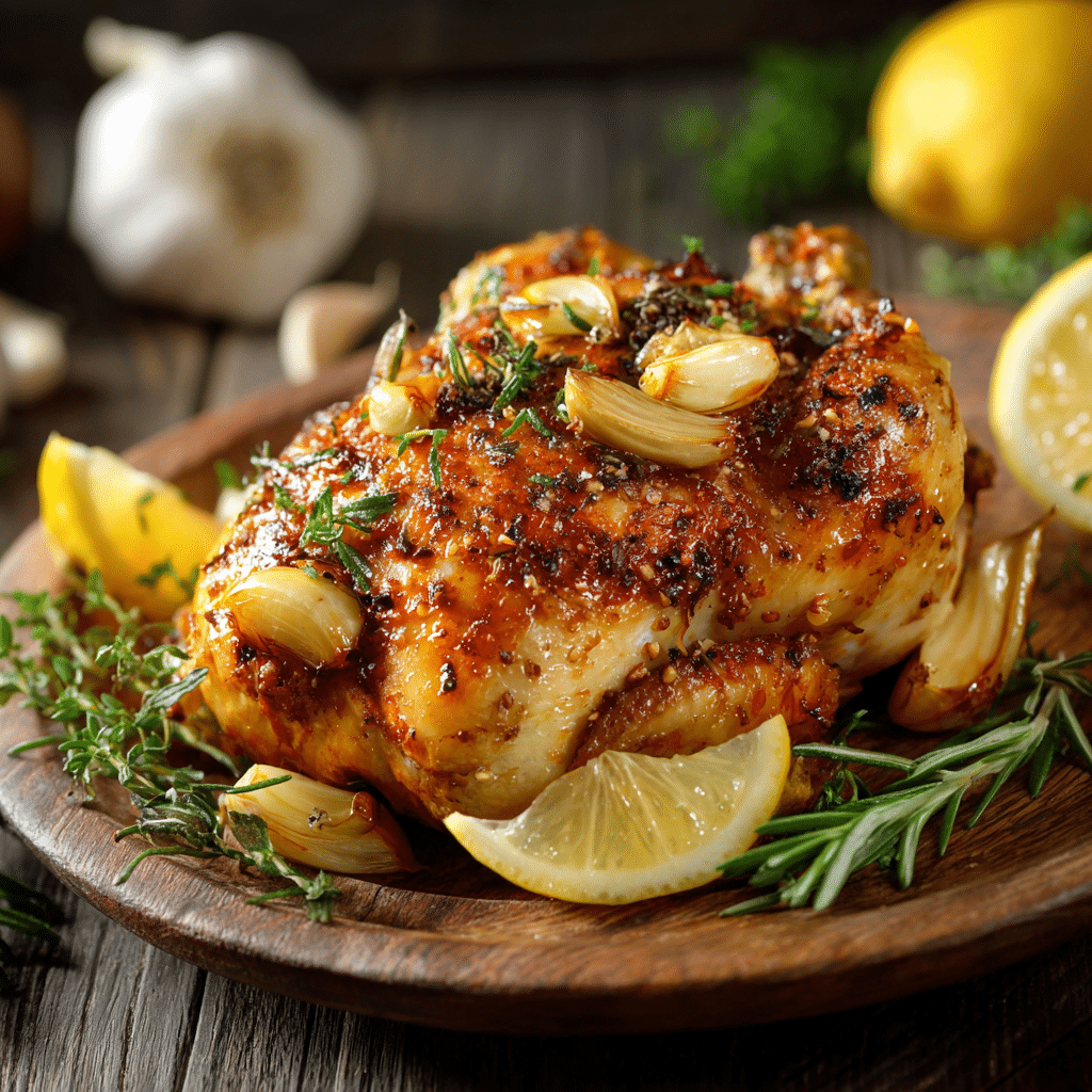 Simple Lemon Garlic Baked Chicken Recipe - Recipe Image