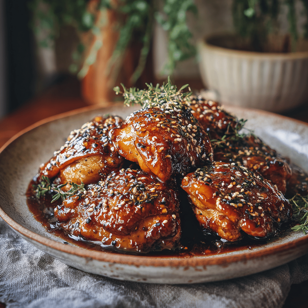 Simple Honey Soy Glazed Chicken Recipe - Recipe Image