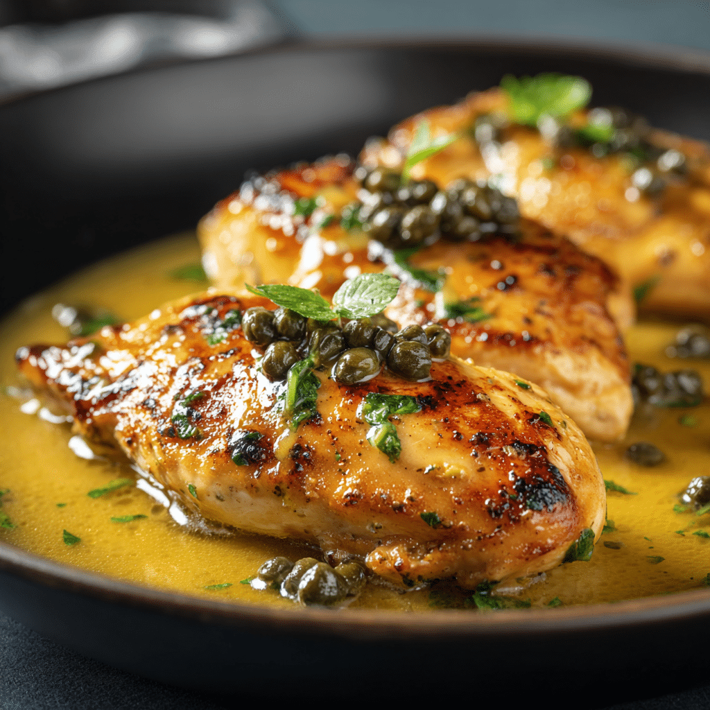 Luxury Lemon Butter Chicken with Capers Recipe - Recipe Image