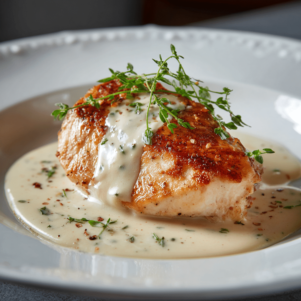 Champagne Cream Chicken Recipe - Recipe Image